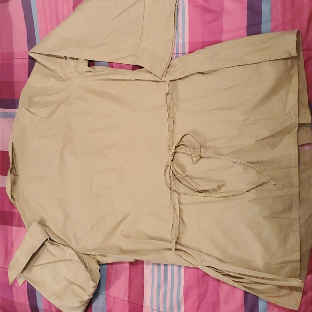 🍹10 for$20 ALC Stretch Beige 3/4 sleeve shirt with back draw string - Picture 4 of 9